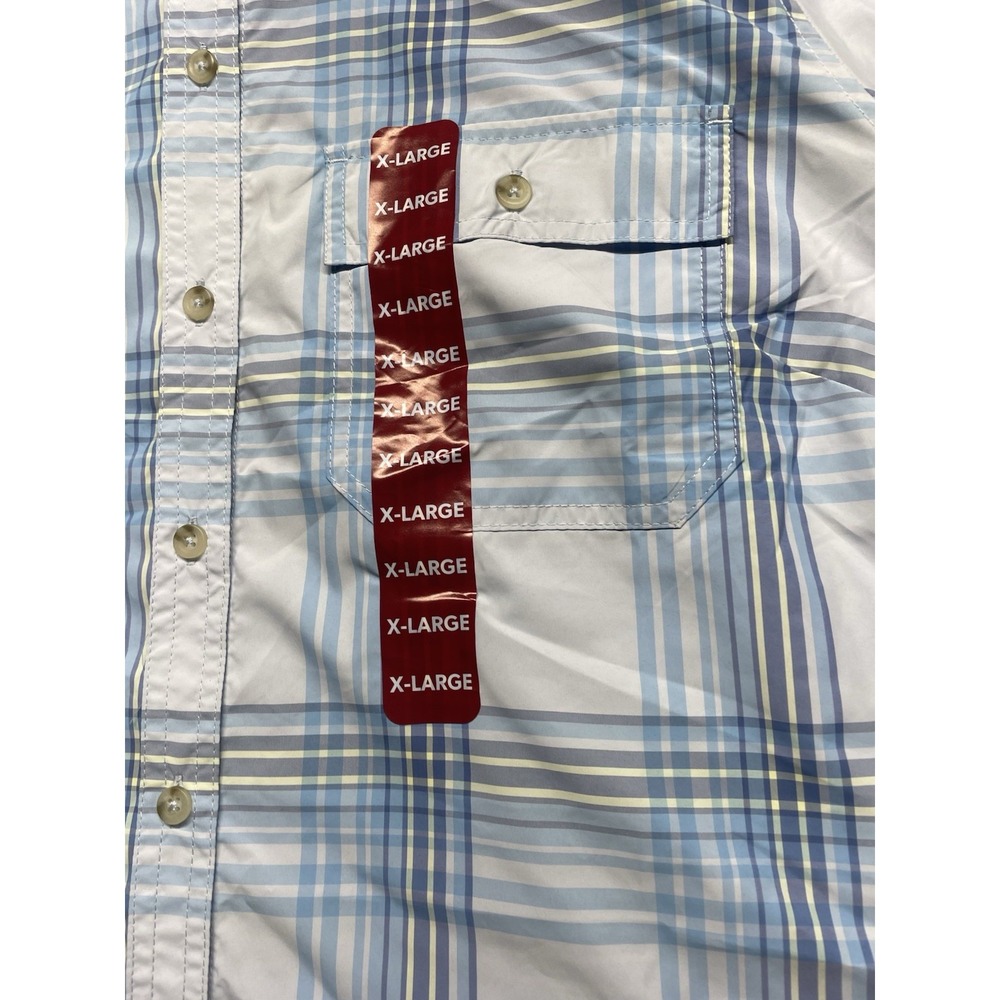 Eddie Bauer Women's Adventurer Short Sleeve Moisture Wicking Shirt Plaid XL NWT - Picture 2 of 8